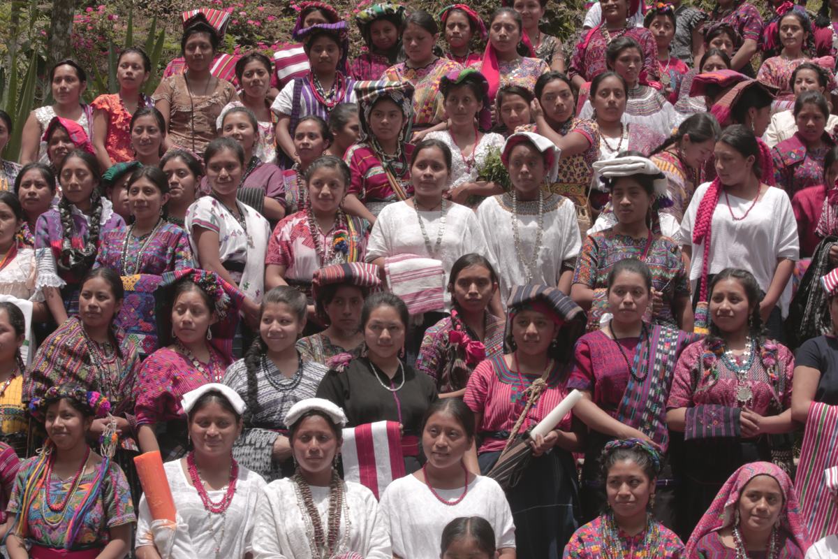 A gathering of women in traditional dress